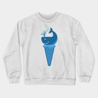 The whale of an ice cream Crewneck Sweatshirt